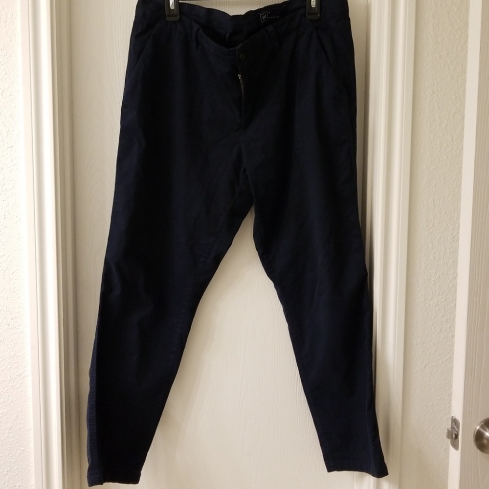 Navy blue girlfriend chinos